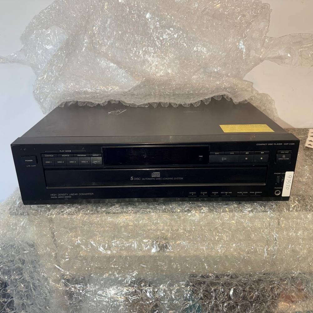 Vintage Sony 5-Disc CD Changer Player CDP-C225